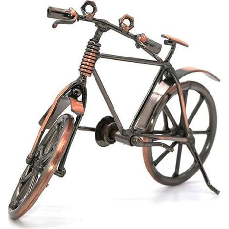 Kreatives Fahrradmodell aus Schmiedeeisen, Vintage-Fahrradkunst für Zuhause