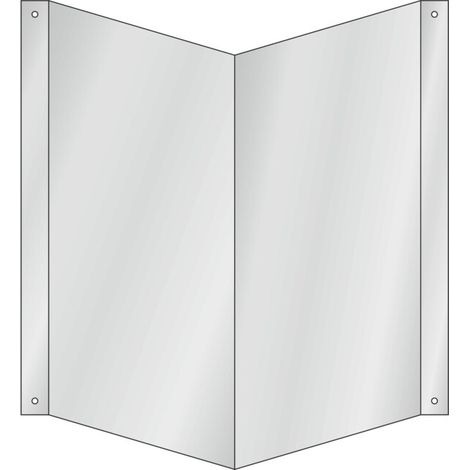 HOFFMANN Panneau en angle Montage mural pour quatre symboles, Type: 01150