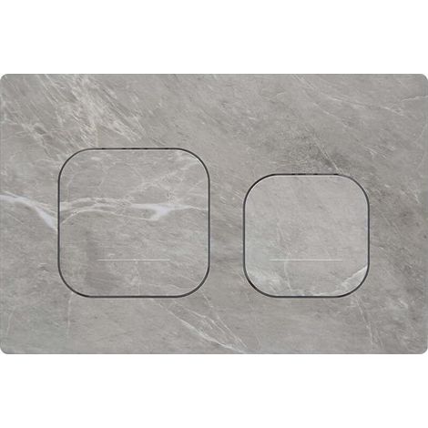Plaque de Commande WC Compatible avec Geberit Duofix Sigma, Delta et Basic, Kit de Rechange avec Tiges de Poussée et Cadre de Montage pour UP300 & UP320, 245 x 164 mm(Gris-Y6-B) (1/5)