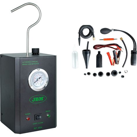 Rilevatore fughe fumo auto EVAP 8 L min Tester perdite sistema diagnosi JBM 54524 professionale per tutte marche incluso accessori confezione originale spedizione Italia UE