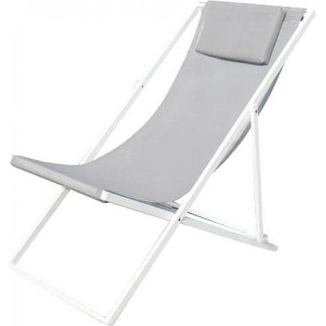 Sdraio Avana 97x52x76 h cm in Textilene Bianco (1/4)