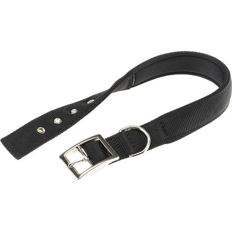 Ferplast DAYTONA C Collare in nylon con soffice imbottitura - in vari colori e misure. Variante C30/55 - Misure: A: 47-55 cm B: 30 mm - Nero