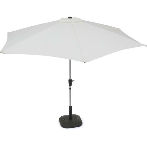 Ombrellone da Giardino Ø3 m Palo Ø38 mm in Alluminio Taddei Parigi Bianco (1/2)