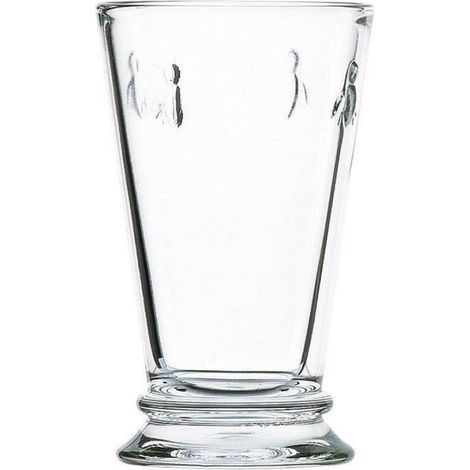 Verre haut - - Abeille - Lot de 6 - Verre pressé - Résistant au lave-vaisselle (1/2)