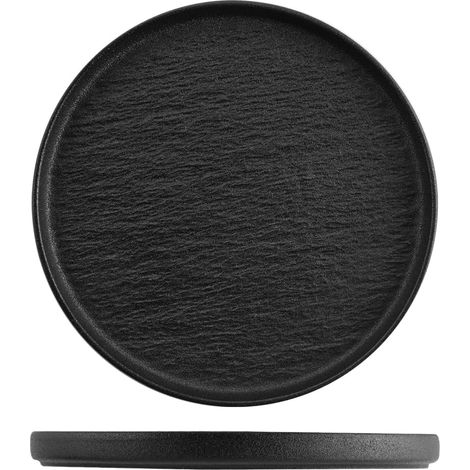 H&H Set 6 Piatti Skin o 20,5 cm nero