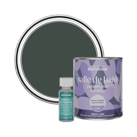 Peinture pour Carrelage de Salle de Bain, Finition Satinée - After Dark 750ml (1/3)
