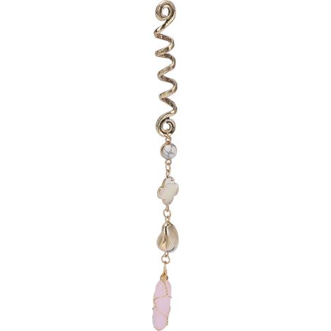Pendentif Dreadlock Alliage Bijoux Cheveux Coils Tresse Déco Clips Accessoire Cheveux Tressés Broche Perle Coquillage Quatre-Feuilles pour Fêtes Expositions Mariages Banquets Bal Printemps (1/5)