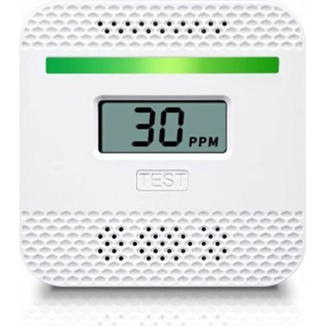 Détecteur de monoxyde de carbone, détecteur de monoxyde de carbone portable avec affichage numérique LCD pour voyage à la maison, alarme de monoxyde de carbone homologuée UL avec capteur électrochimiq (1/5)