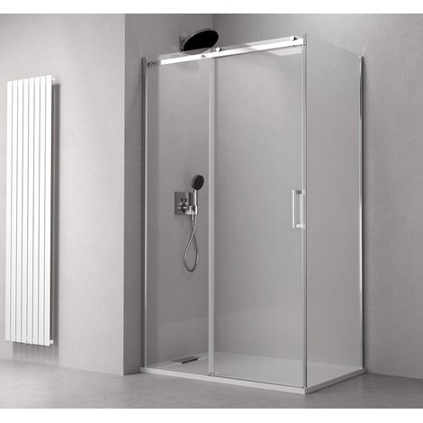 THRON ROUND Écran de douche rectangulaire 1000x1000mm, Rollers ronds (1/5)