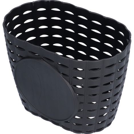 Panier de vélo enfant en plastique renforcé, résistant à l'usure et durable pour poussette ou courses, noir (1/5)