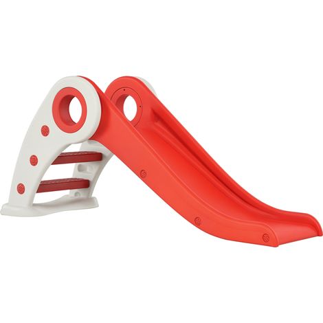Toboggan pliable pour enfants 3-6 ans, intérieur et extérieur, dimensions 120x50x56 cm, HDPE rouge