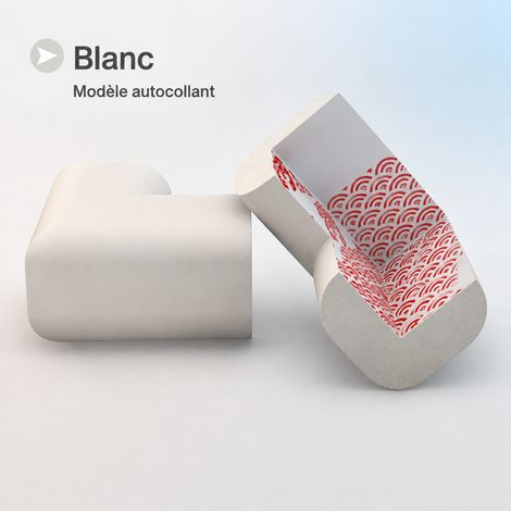 Protège-coin de meuble en mousse NBR profil en U blanc pur blanc réf 0299 50 g – Livraison gratuite