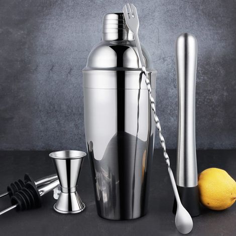 Barkeeper-Set, auslaufsicher, Edelstahl 304, Barzubehör, 750 ml, Cocktailshaker-Set (1/5)