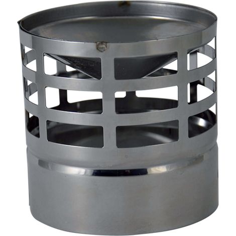 TAPPO ESALATORE GRIGLIATO D.80 P/TUBI STUFE/CALD.