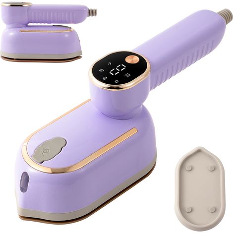 KLVGTIFS PU - Fer à repasser rotatif portable de 1200 W, réservoir d'eau de 130 ml, trois réglages de température (1/5)