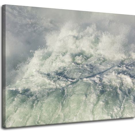 Leinwanddruck „Natur: Tosender Wasserfall“, 100 x 80 cm