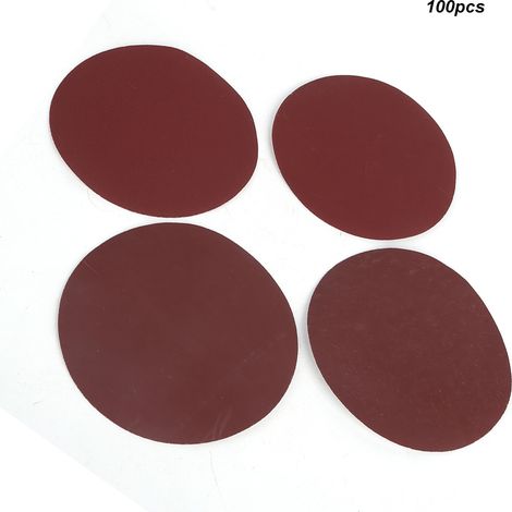 100 Stück Schleifscheiben, 5 Zoll, samtige Rückseite, 125 mm, rundes Schleifpapier zum Polieren und Schleifen, Körnung 320 (1/5)