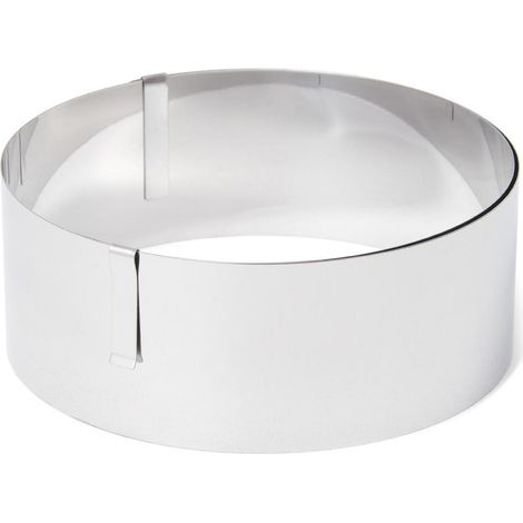 Cercle à gâteau ajustable - haut, sans détails, pour la cuisson