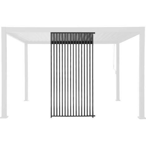 sweeek - Vertikale Lamellenwand 130cm für Pergola Triomphe