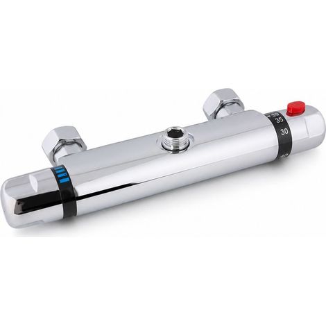 Mitigeur thermostatique de douche en cuivre de 6 cm (1/5)