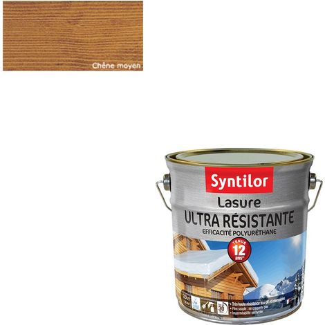 Lasure Résistante 12 Ans Chêne Moyen Satiné 2,5L (1/3)