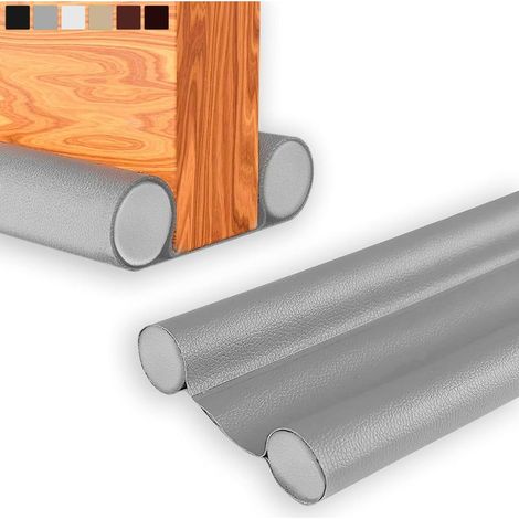 Boudin de Porte Isolant Froid – Bas de Porte Isolant, Anti Courant d'air, Isolation Phonique et Thermique, Coupe-Froid, Joint pour Entrée et Maison, Ajustable jusqu'à 93cm (1, Gris) (1/5)