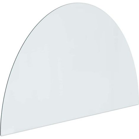 Panneau arrière de cheminée en verre transparent, 800 x 500 mm (1/5)
