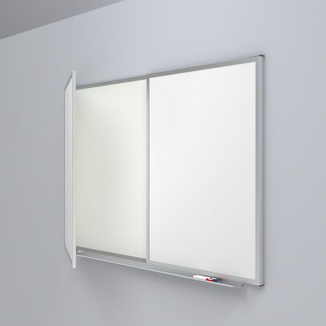 Mehrflächen-Whiteboard/ Klappbare Magnettafel für die Wand - Emaille - 90x120 cm (1/4)