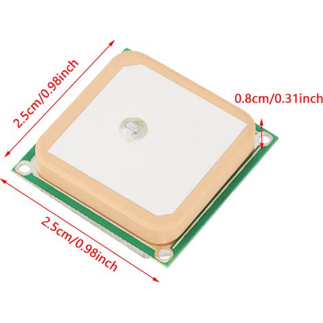 Aktive GPS-Antenne mit hoher Verstärkung (28 dB), Keramik-Patch, interner 25 x 25 x 8 mm Anschluss (1/5)