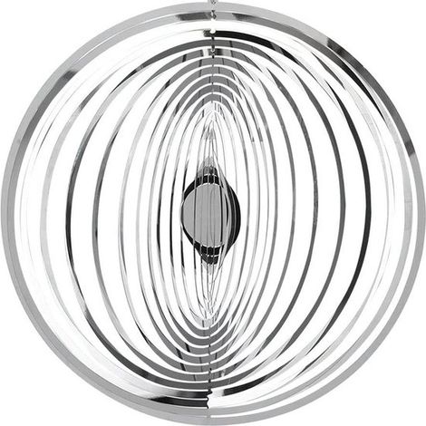 Carillon à vent de 20 cm - Décoration de jardin - Carillon éolien - Décoration intérieure et extérieure - Attrape-vent - Carillon éolien rond - Décoration suspendue pour balcon (1/5)