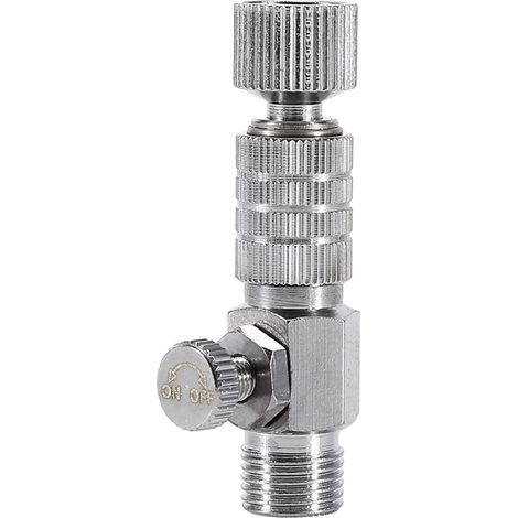 1 - Raccord Rapide - Coupleur Aérographe - Connexion 1/8 Pouces - Pour Pulvérisation Et Modélisme - Métal - Argent - 1/8" (1/5)