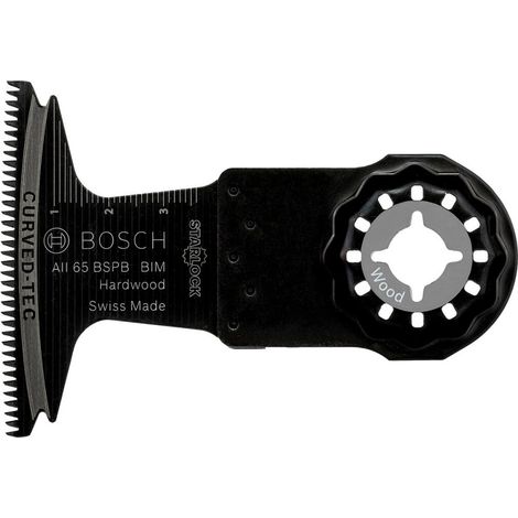 Bosch BIM Tauchsägeblatt AII 65 BSPB, Hard Wood, 40 x 65 mm, 5er-Pack