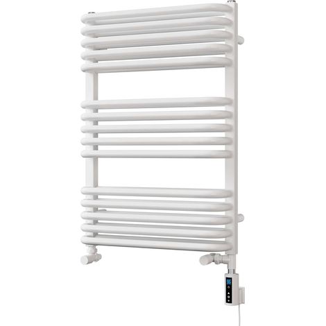Crossmoor - White Dual Fuel Towel Rail H736mm x W500mm Thermostatic WIFI (1/3)