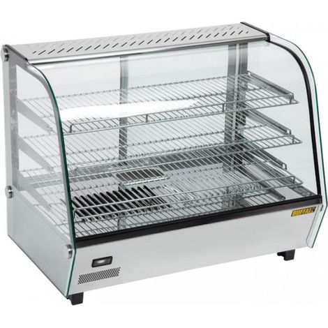 Vitrine inox chauffante 160 Litres, 1500 W, 220 V - MONO