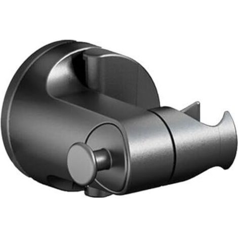 Support de Douche Ventouse,Support Pommeau de Douche Sans Percage,Porte Pommeau de Douche Ventouse,Angle Réglable Noir (1/4)