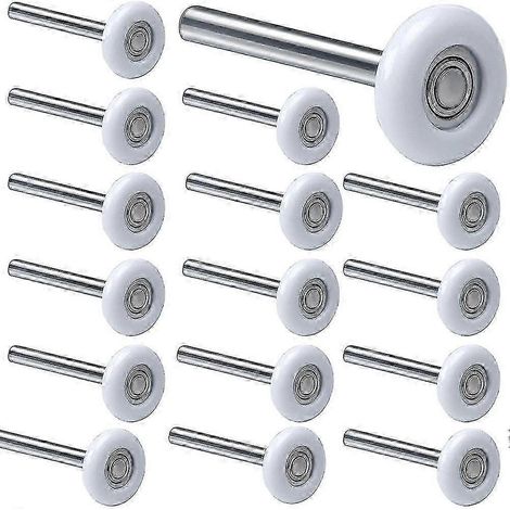 Lot de 12 roulettes de porte de garage de 5 cm (2 pouces), en nylon 6200ZZ, pour usage résidentiel et commercial. (1/5)