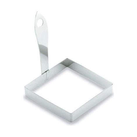 MOLDE HUEVO CUADRADO ACERO INOX. 18/10