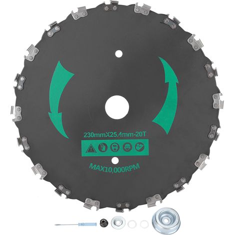Lame de coupe pour débroussailleuse électrique, tronçonneuse de jardin, outil puissant, accessoire de jardinage (1/5)