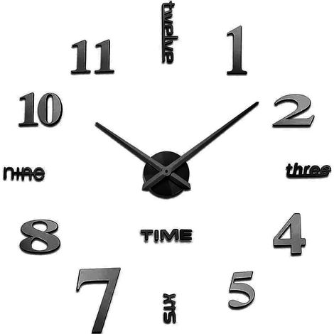 Orologio da parete DIY 3D Design moderno Decorazione da parete Orologio creativo Regalo Decorazione per la casa Orologio al quarzo (1/3)