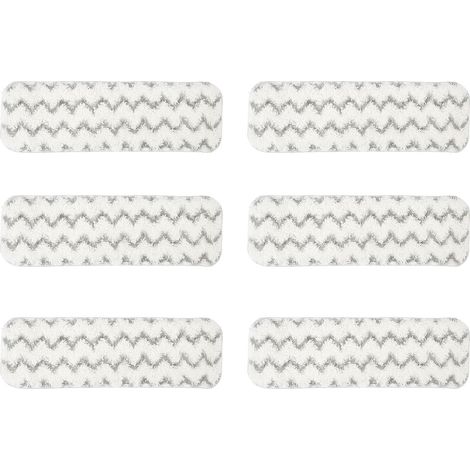 Lot de 6 lingettes de balai réutilisables en fibres ultra-absorbantes, compatibles avec le balai électrique Swiffer. (1/5)