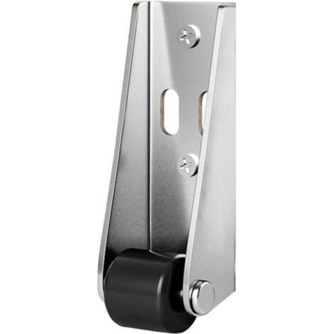 Roue de support à suspendre pour porte en bois, poulie de bas de porte, roue directionnelle, Roue de support lourde en acier inoxydable, pour les dommages de porte et l'entretien de (1/5)