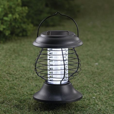 Lampe Anti-Moustique Solaire 2 en 1, Lampe USB Anti-Moustique UV Portable, Lampe de Camping, pour Intérieur et Extérieur (1/5)