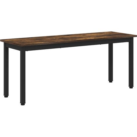 Bench Smoke Oak 110 x 35 x 45 cm Engineered Wood vidaXL