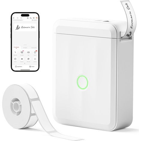 D110 Bluetooth Etikettendrucker Namensaufkleber Weiss (1/5)