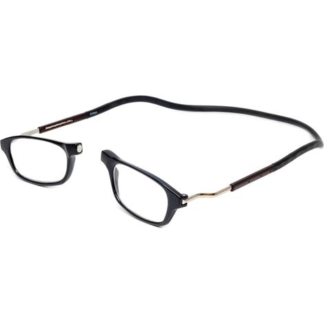 Lunettes de lecture magnétiques pour femmes et hommes, fixation facile par simple clic, idéales au quotidien, cadeau pratique pour maman, noires.