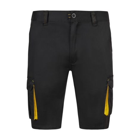 Bermudas stretch bicolor multibolsillos VELILLA 103034S 34 Negro / Amarillo