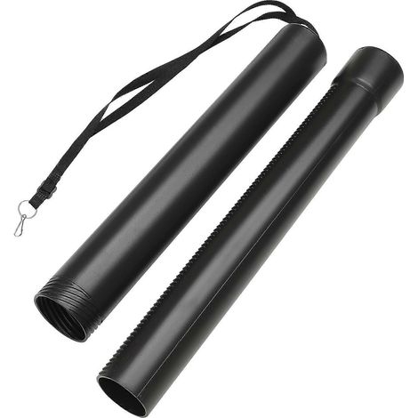 Tube à affiches extensible, étui de transport pour affiches, tube à affiches télescopique en plastique réutilisable-50.5X7X7CM-Black