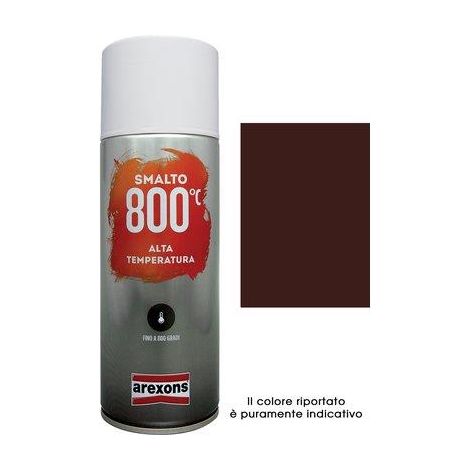 SMALTO SPRAY 100% ACRILICO ALTE TEMPERAT AREXONS - MARRONE ML 400- 6 pezzi
