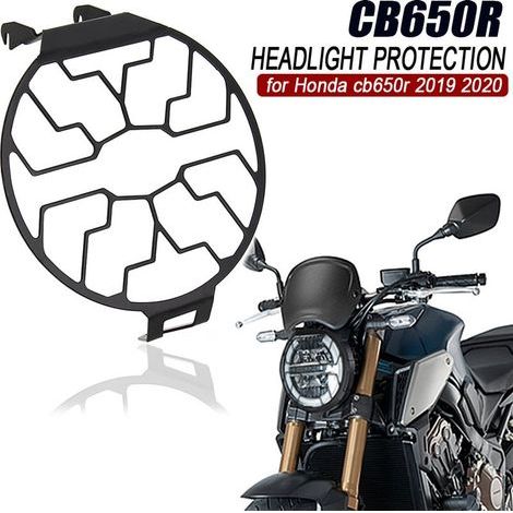 Accessoires compatibles avec la moto Honda CB650R : support de protection/de grille de phare (1/4)