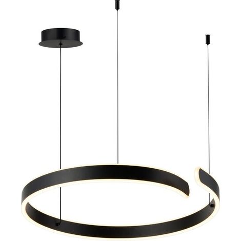 Lampada a sospensione LED nera tonda 45W CCT Rabalux (1/5)